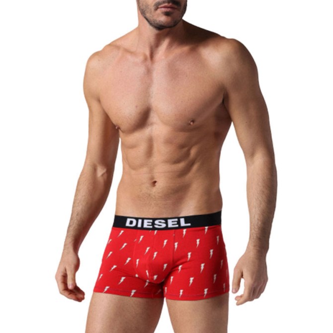 Diesel Umbx Shawn Saisonale Herren Boxershorts Einzelpack Unterwäsche Rot