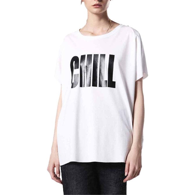 Diesel T Hanna Bb Frauen T-shirt Rundhalsausschnitt Kurzarm Lässige Sommer Tops