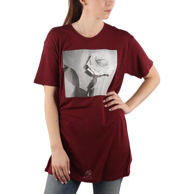 Diesel T Rachel P Frauen T-shirt Lyocell Rundhals Sommer Lässig Bordeaux T-shirt