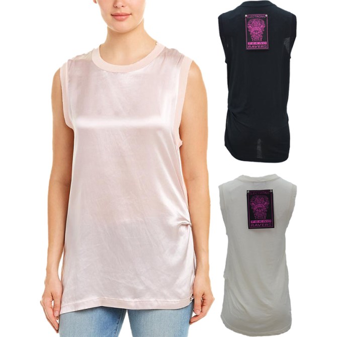 Diesel T Heika Damen Kleid T-shirt Weste Rundhals ärmelloses Lässiges Tanktop