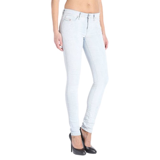Skinzee 0841n Damenjeans Super Slim Skinny Zip Fly Blue Diesel