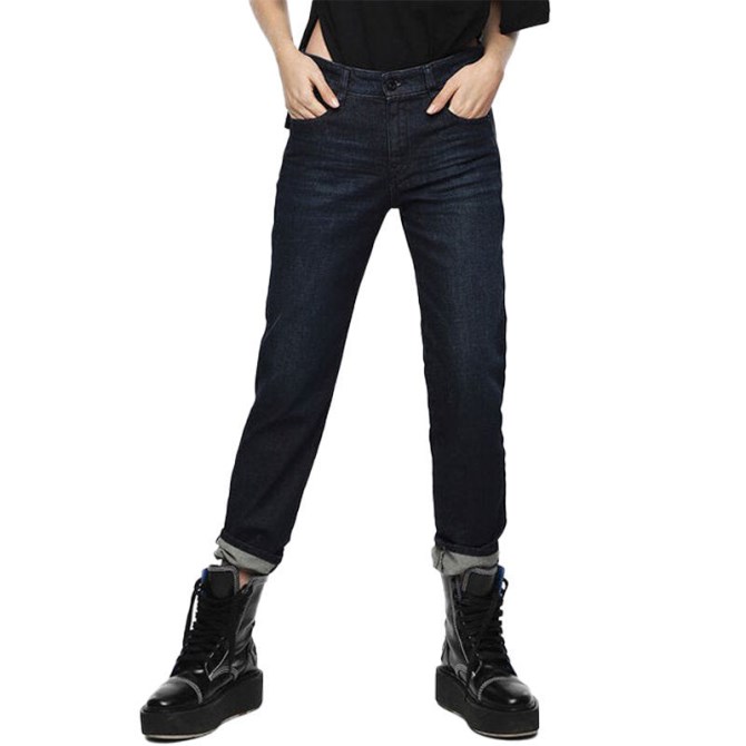 Diesel D Rifty 080ak Damenjeans Denim Stretch Schmale Hose Mit Niedriger Taille