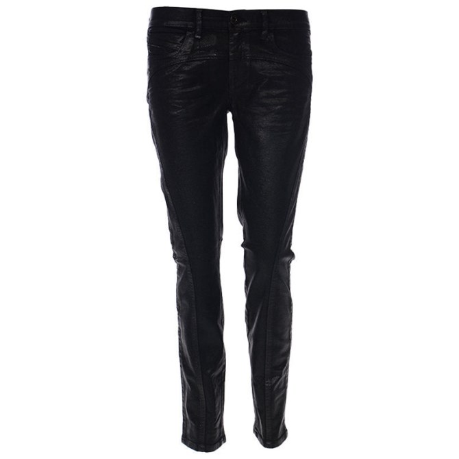Diesel Schwarz Gold Typ 163c Bg3ad Damenjeans Stretch Slim Fit Schwarze Wachshose