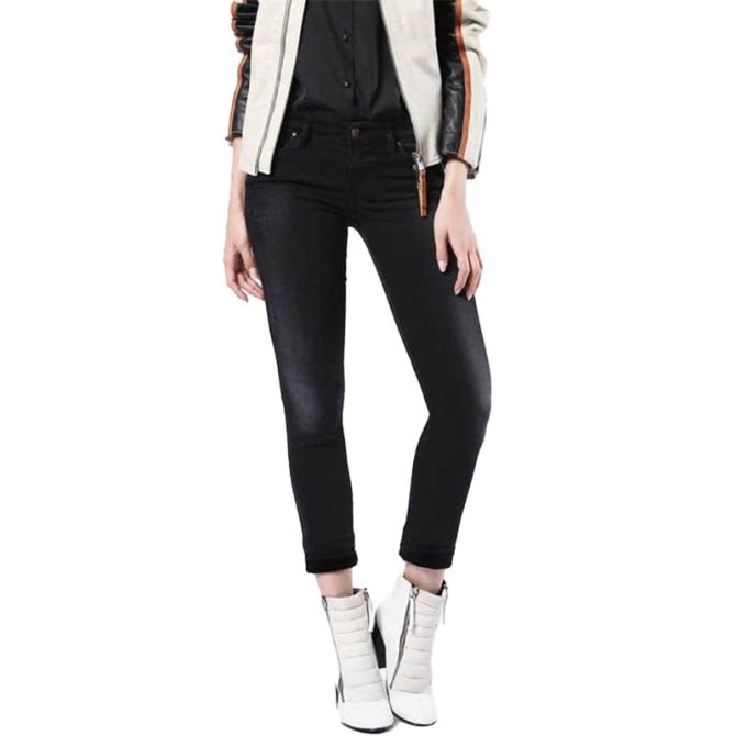 Skinzee Low 0677g Damenjeans Super Slim Skinny Low Waist Fit Hose Diesel