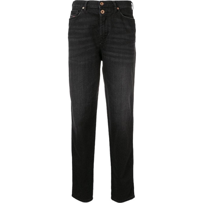 Diesel Alys 069bg Damenjeans Denim Normal Gerade Hose Mit Normaler Taille Passform