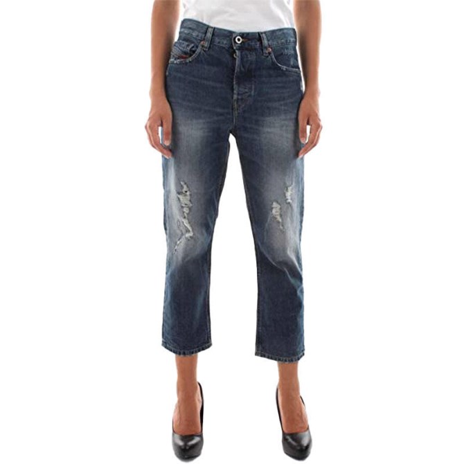 Aryel 084xd Damenjeans Denim Regular Straight Regular Waist Fit Hose Diesel