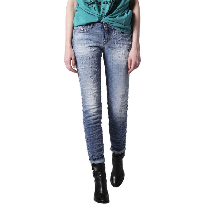 Diesel Gracey 084gm Damenjeans Stretch Super Slim Skinny Hose Mit Niedriger Taille