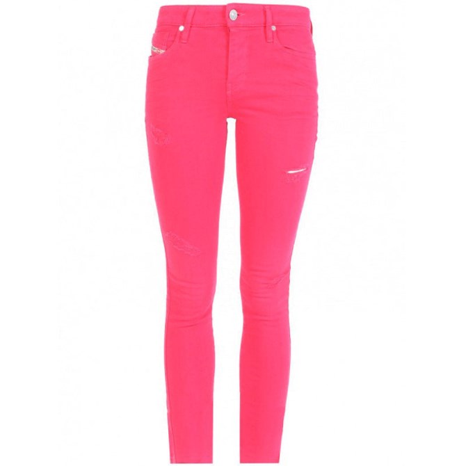 Diesel Slandy Knöchel 084ex Damenjeans Super Schmale Schmale Hose Mit Normaler Taillenpassform