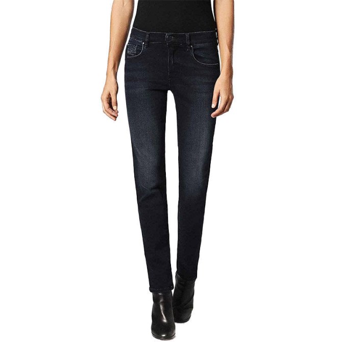 Sandy 0686b Damenjeans Regular Slim Straight Regular Waist Fit Hose Diesel